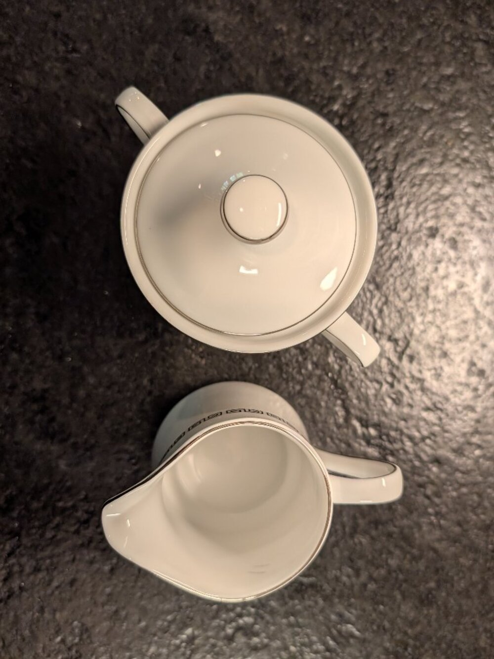 Crown Empire "Marquis" Sugar Bowl and Creamer